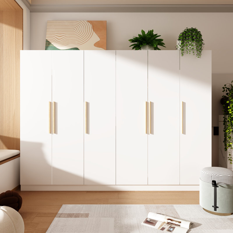 Wade Logan® Brijesh 94.4'' Manufactured Wood Armoire Wade Logan® Brijesh 94.4'' Manufactured Wood Armoire